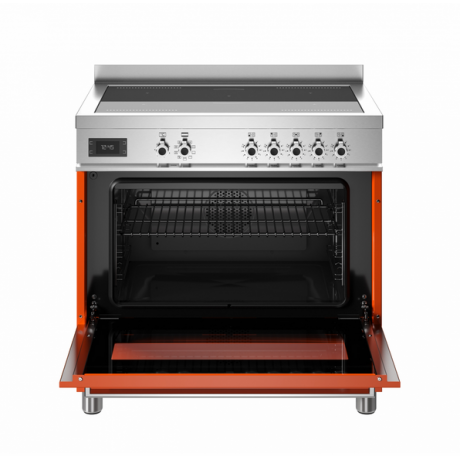 BERTAZZONI PRO9 5I 1E AR T Κουζίνα Ηλεκτρική με Επαγωγικές Εστίες 90cm Πορτοκαλί
